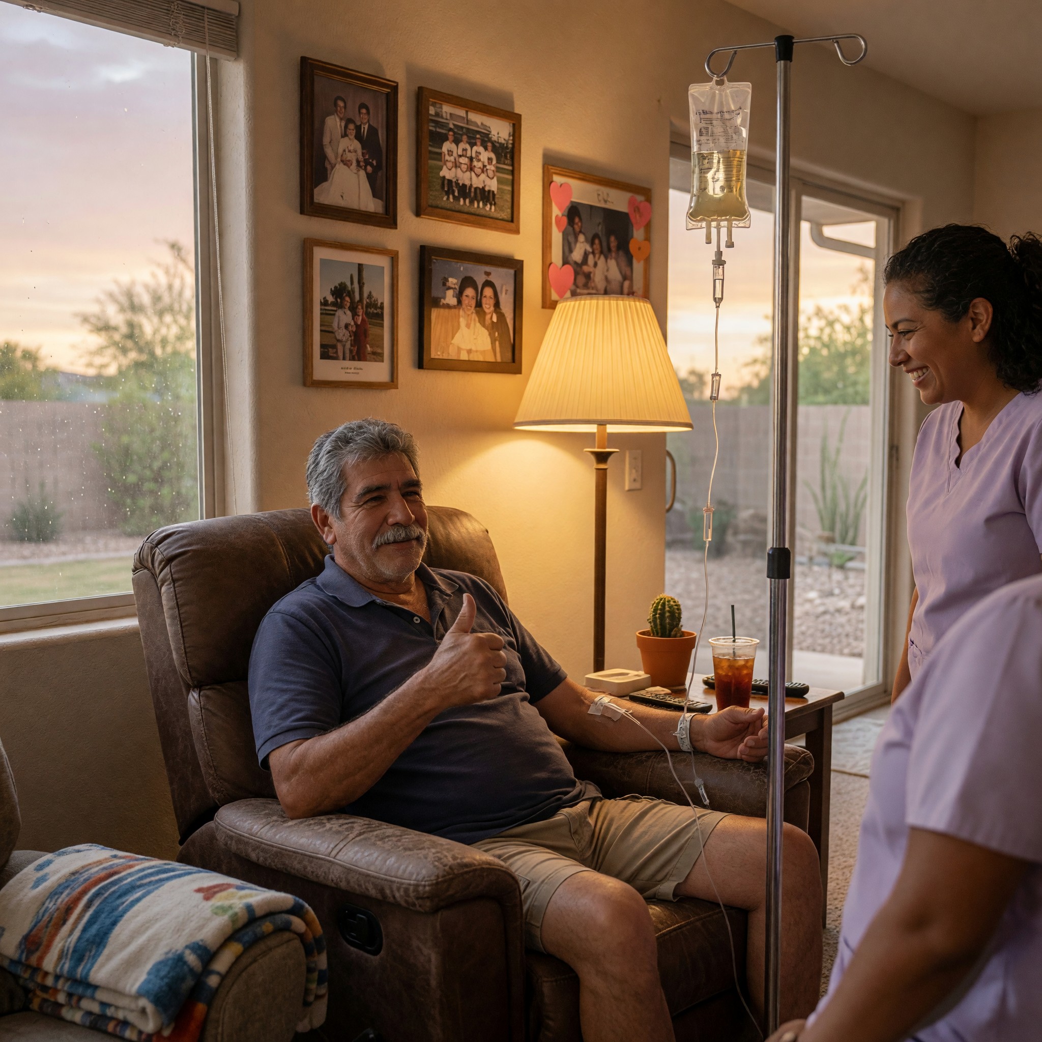 Mobile IV therapy session in the East Valley